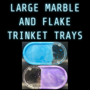 Large Marble and Flake Trinket trays